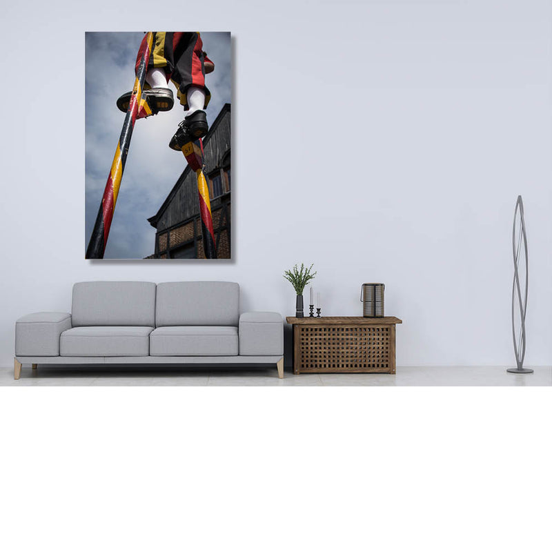 Hoog en droog op de stelten