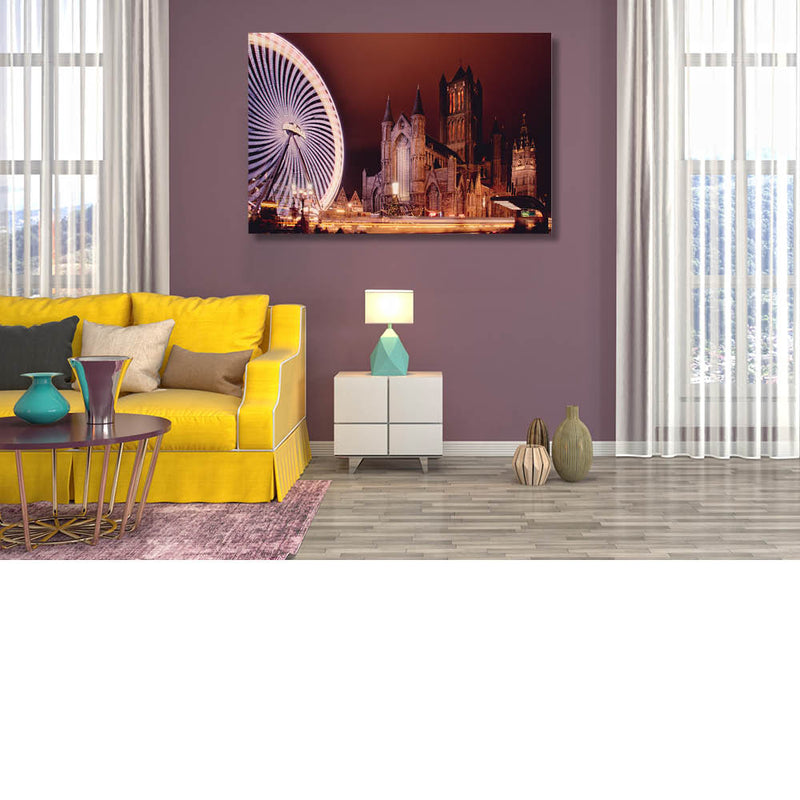 Rad draait voor de kerk