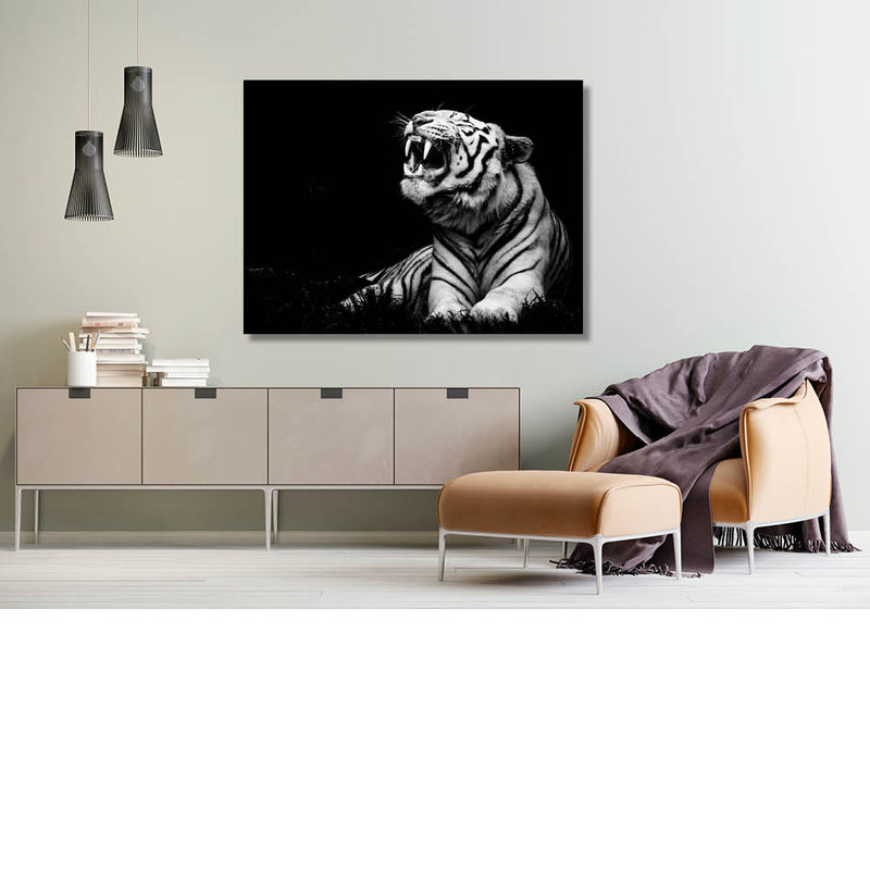 Zwart-witte tijger