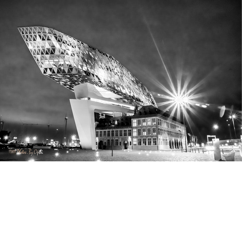 Het Havenhuis in Antwerpen, België, ontworpen door de Brits-Iraakse architecte Zaha Hadid. Het gebouw is sinds 2016 de nieuwe hoofdzetel van het Havenbedrijf Antwerpen. 