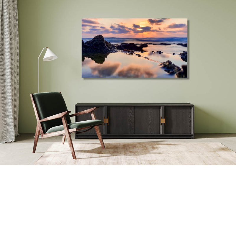 Gestileerde zonsondergang