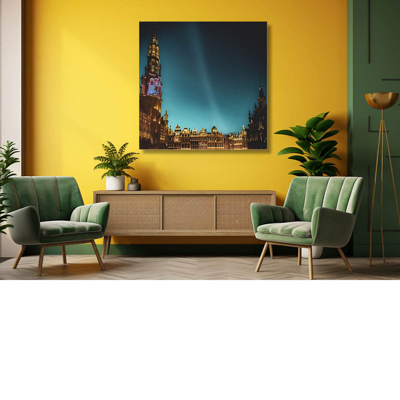 Brusselse markt verlicht