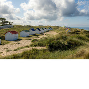 Strandhuisjes in de duinen