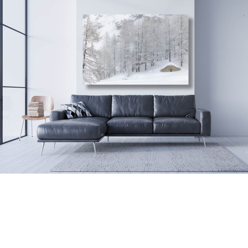 Winters berghuisje