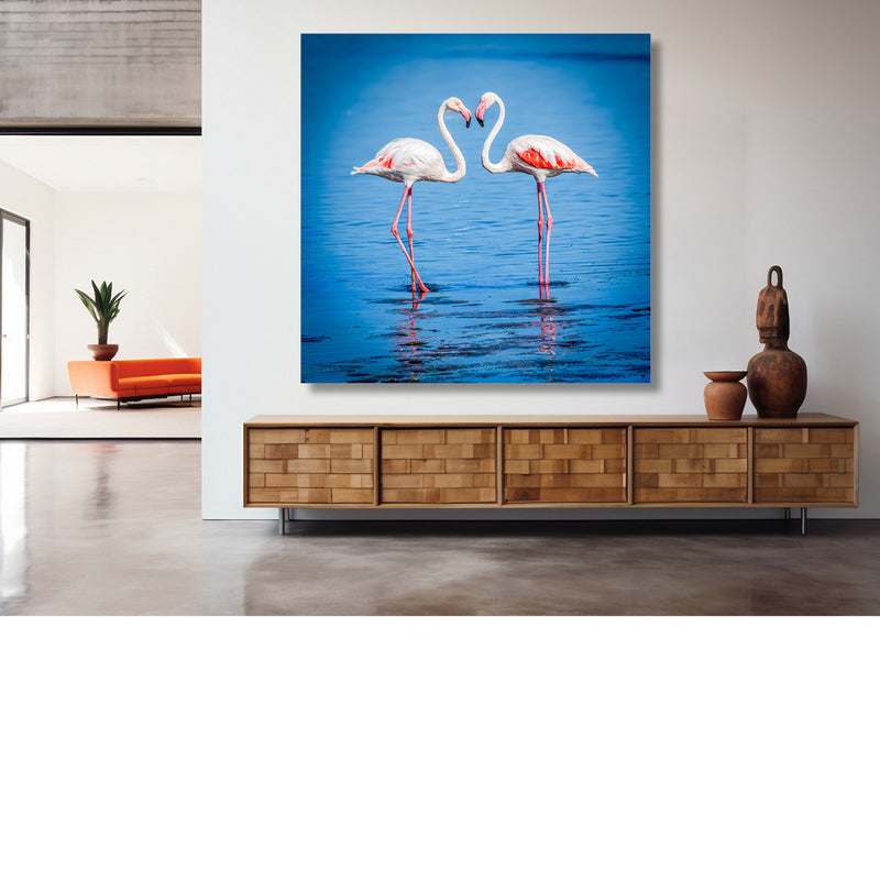 Flamingo heart