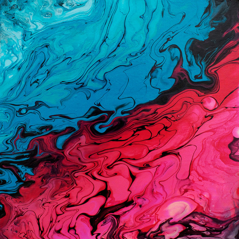 Acrylschilderij met Acryllic Pouring techniek