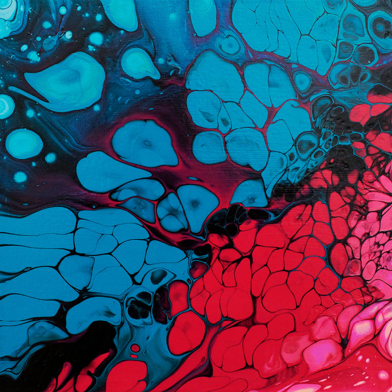 Acrylschilderij met Acryllic Pouring techniek