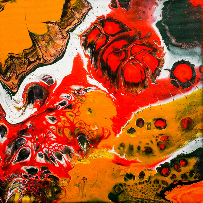 Acrylschilderij met Acryllic Pouring techniek