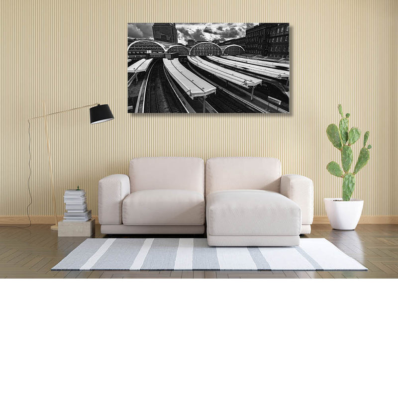 Stationslijnen in Zwart-Wit