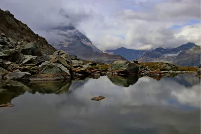 Riffelsee bij de Matterhorn, de foto
