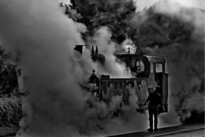 Stoomtrein, de foto