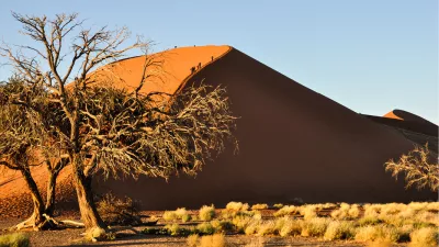 Duinen in de Sosusvlei, de foto