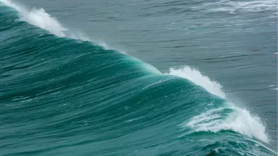 Achter de golven, de foto