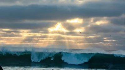 Zon, zee, wolken en wind, de foto