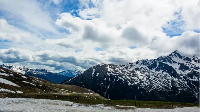 Bergpas Dolomieten, de foto