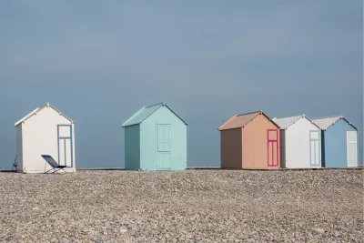 Strandhuisjes, de foto