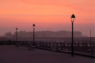 Zonsondergang, de foto