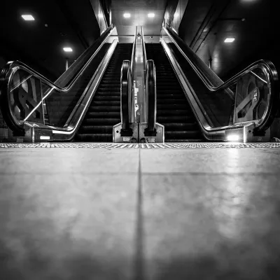 Roltrappen vanaf de Vloer, de foto