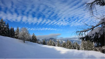 Winter landschap, de foto