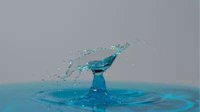 Water als kunst, de foto