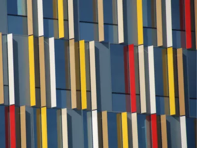 Gevel in kleur, de foto