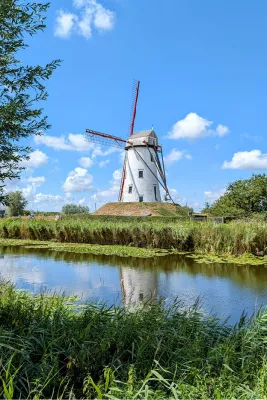 Windmolen langs de Damse Vaart, de foto