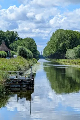 Zicht op Brugge vanuit Damme, de foto