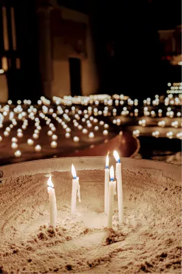 Lichtjes in de Begijnhofkerk, de foto