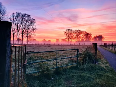 Ochtendgloed, de foto