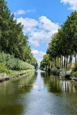 Uitkijken op de Damse Vaart, de foto