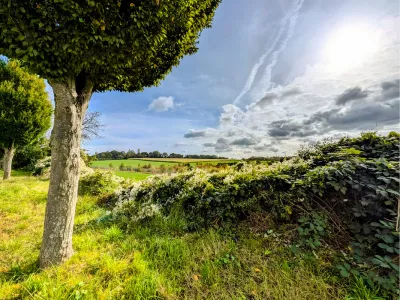 Lucht versus land, de foto