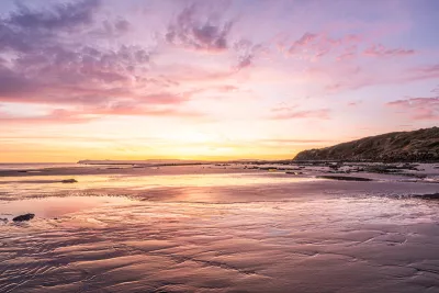 Gloedvolle zonsopgang, de foto