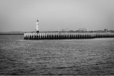 Klein vuurtorentje, Oostende, de foto