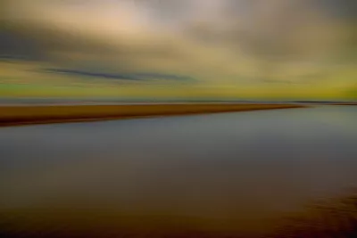 Zandbank onder Groene Lucht, de foto