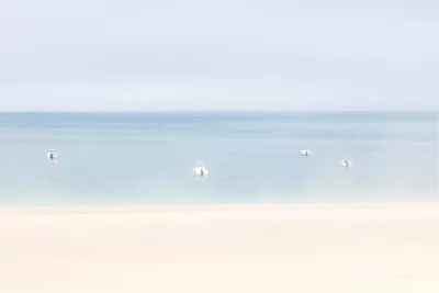 Bootjes in pastelzee, de foto