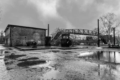 Oude fabriek, de foto