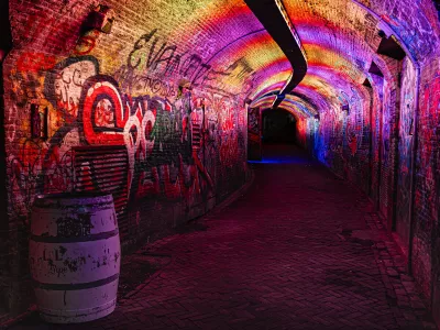 Regenboog in de Tunnel, de foto